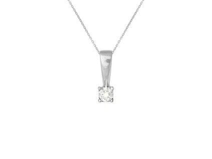 Zlatý přívěsek s přírodním diamantem