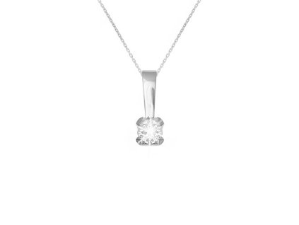 Zlatý přívěsek s přírodním diamantem