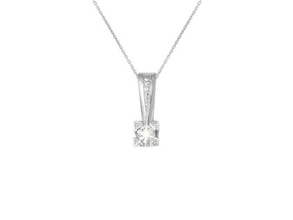 Zlatý přívěsek s přírodním diamantem