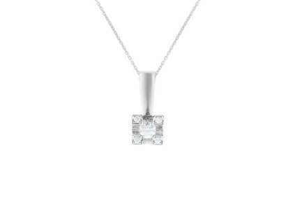 Zlatý přívěsek s přírodními diamanty