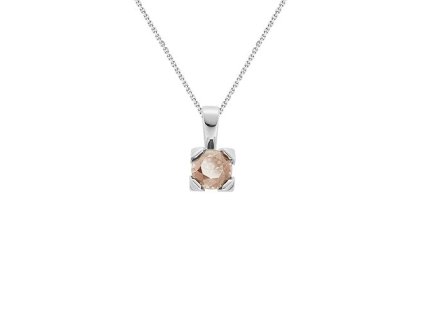 Zlatý přívěsek s přírodním diamantem cognac