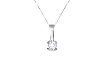 Zlatý přívěsek s přírodním diamantem
