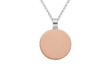 Zlatý přívěsek kulatá destička