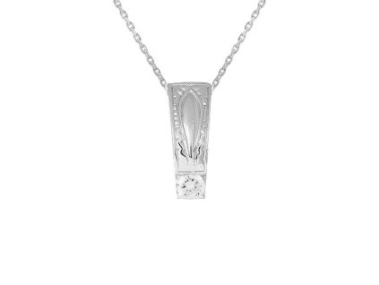 Zlatý přívěsek s přírodním diamantem