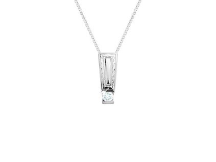 Zlatý přívěsek s přírodním diamantem
