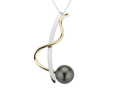 Zlatý přívěsek s přírodní tahitskou perlou