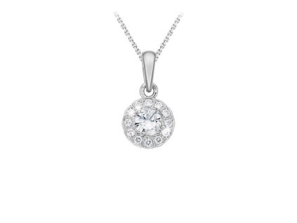 Zlatý přívěsek s přírodními diamanty