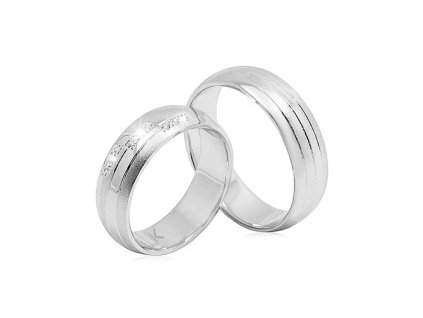Zlaté snubní prsteny s přírodními diamanty