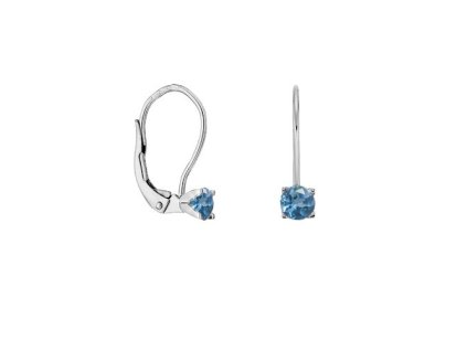 Zlaté náušnice s přírodními topazy Swiss