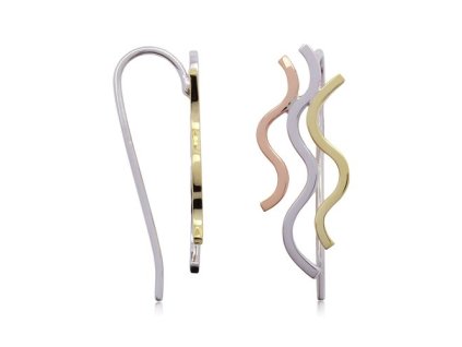 Zlaté náušnice vlnky