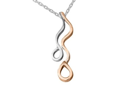 Zlatý přívěsek stékající kapky