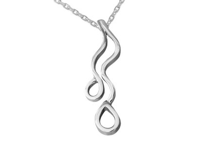 Zlatý přívěsek stékající kapky