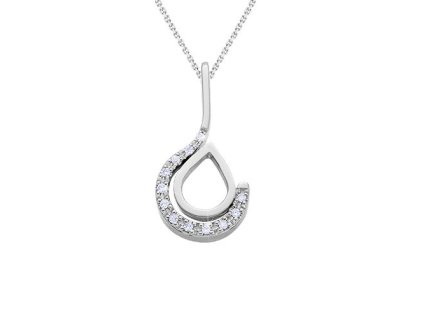 Zlatý přívěsek s přírodními diamanty