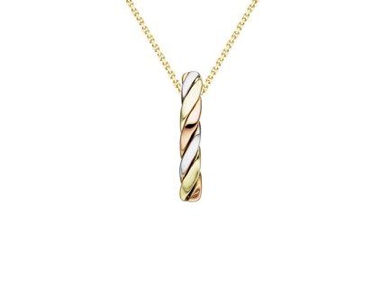 Zlatý přívěsek tříbarevný