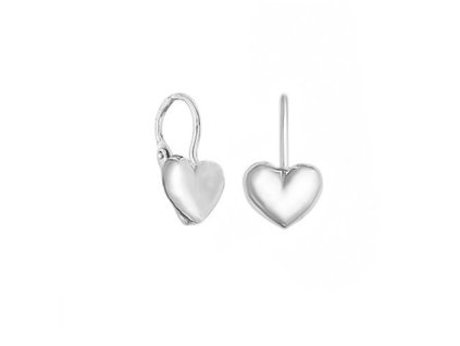 Zlaté dětské náušnice srdíčka