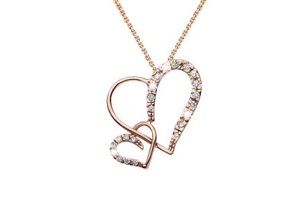 Zlatý přívěsek s přírodními diamanty