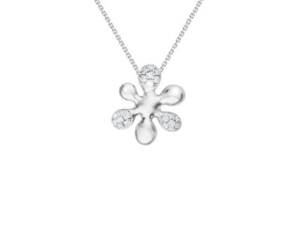 Zlatý přívěsek s přírodními diamanty