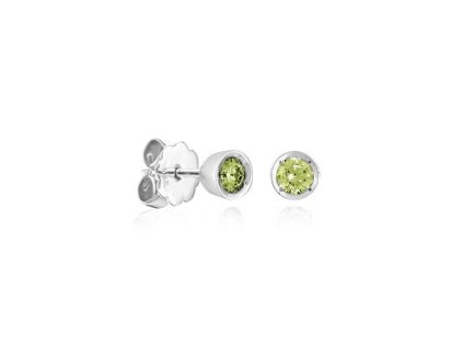 Zlaté náušnice s přírodními peridoty