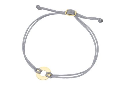 Náramek se zlatým kroužkem