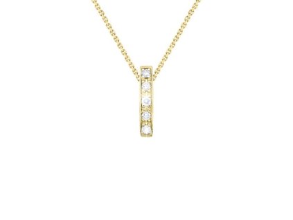 Zlatý přívěsek s přírodními diamanty