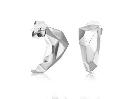 Zlaté kubistické náušnice