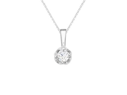 Zlatý přívěsek s přírodním diamantem