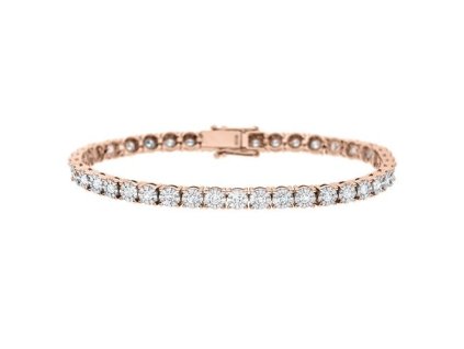 Zlatý náramek s přírodními diamanty