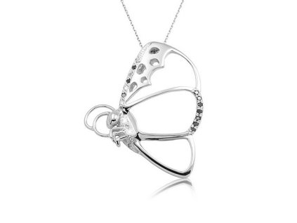 Zlatý přívěsek s přírodními diamanty