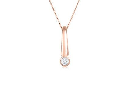 Zlatý přívěsek s přírodním diamantem