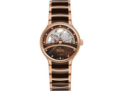 rado centrix automatic diamonds open heart hnědé ok