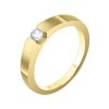 Zlatý prsten s přírodním diamantem