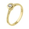 Zlatý prsten s přírodním diamantem