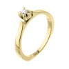 Zlatý prsten s přírodním diamantem