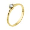 Zlatý prsten s přírodním diamantem