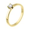 Zlatý prsten s přírodním diamantem