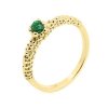 Zlatý prsten s přírodním smaragdem