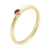 Zlatý prsten s přírodním rubínem