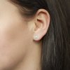 Zlaté náušnice s přírodními diamanty