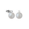Zlaté náušnice s přírodními perlami a diamanty