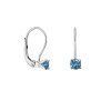 Zlaté náušnice s přírodními topazy Swiss