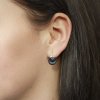 Zlaté náušnice s přírodními perlami a diamanty