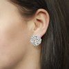 Zlaté náušnice s přírodními diamanty bublinky