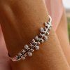 Zlatý náramek s přírodními diamanty bangle