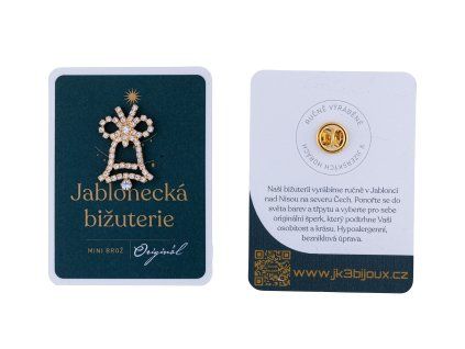 ZVONEČEK ŠTRASOVÁ OZDOBA