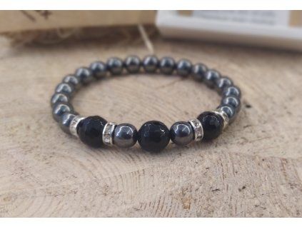 LIMITOVANÁ EDICE Jk3Bijoux HEMATIT A ONYX