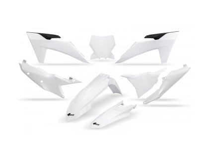 Sada plastů pasuje na KTM SX/F 2023 -bez chráničů vidlic bílá