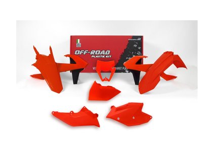 sada plastů 6 dílů pro KTM EXC 17-19, EXCF 17-19 fluo oranž
