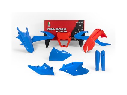 sada plastů 7 dílů pro KTM EXC 17-19, EXCF 17-19 oranž/modrá