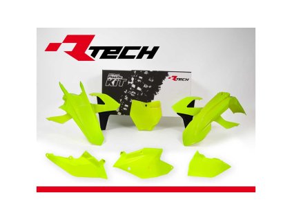 sada plastů 6 dílů pro KTM SX 16-18, SXF 16-18 fluo žlutá