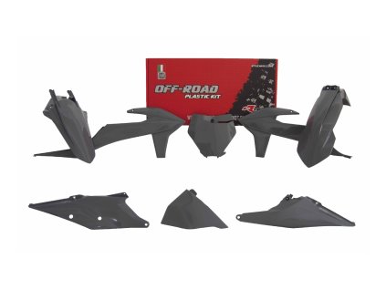sada plastů 6 dílů pro KTM SX 19-22, SXF 19-22 šedá